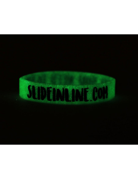 Venta slide "glow in the dark" wristband