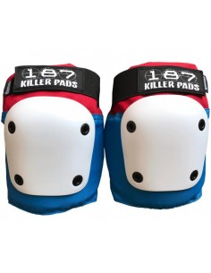 187 FLY KNEE PAD WHITE-BLUE