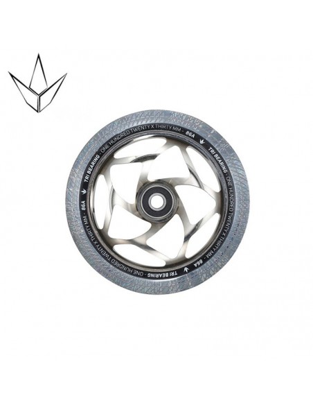 Venta blunt wheel tri bearing 120mm x 30mm | chrome-clear
