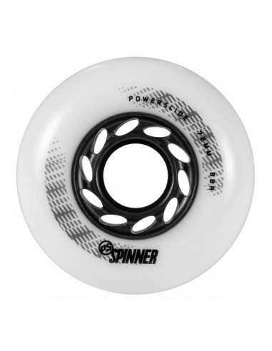powerslide spinner wheels 72mm 88a matte white | 4 pack