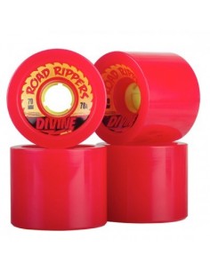 DIVINE WHEELS ROAD RIPPERS 70MM 78A RED