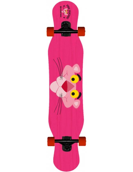 hydroponic pixie pink panther face 43.5" complete longboard