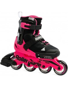 ROLLERBLADE MICROBLADE BLACK-NEON PINK