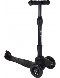 Luminous LED 20 3-wheel folding scooter - Available in Black.